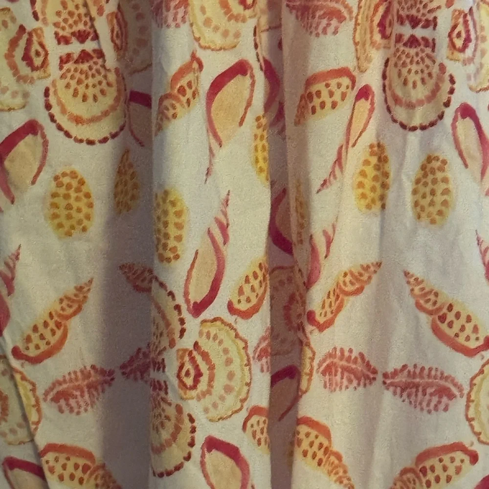 Hill House Home Sydney Nap Dress Orange  Shell Floral Dress - Picture 7 of 11